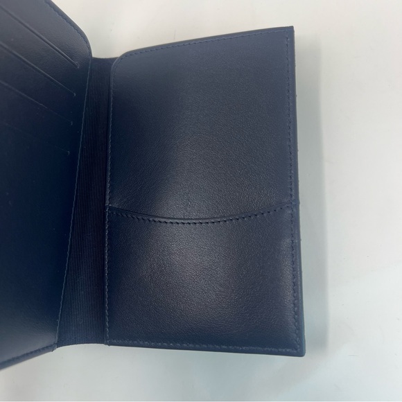 Chanel Navy Blue Caviar Leather Quilted Passport Cover Wallet - Picture 5 of 16